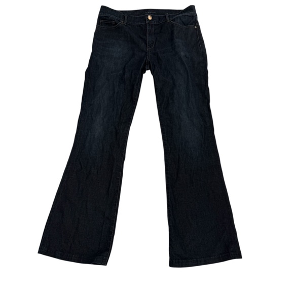 Elie Tahari Denim - Elie Tahari Dark Wash Adena Flare Mid Rise Denim Jeans Size 8 Women’s
